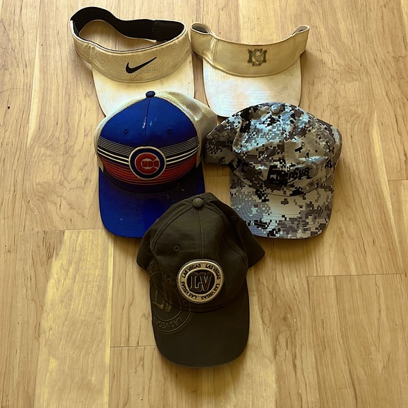Accessories 5 Different Variety Of Hats And Visors Whats Shown Is Whats Available Poshmark